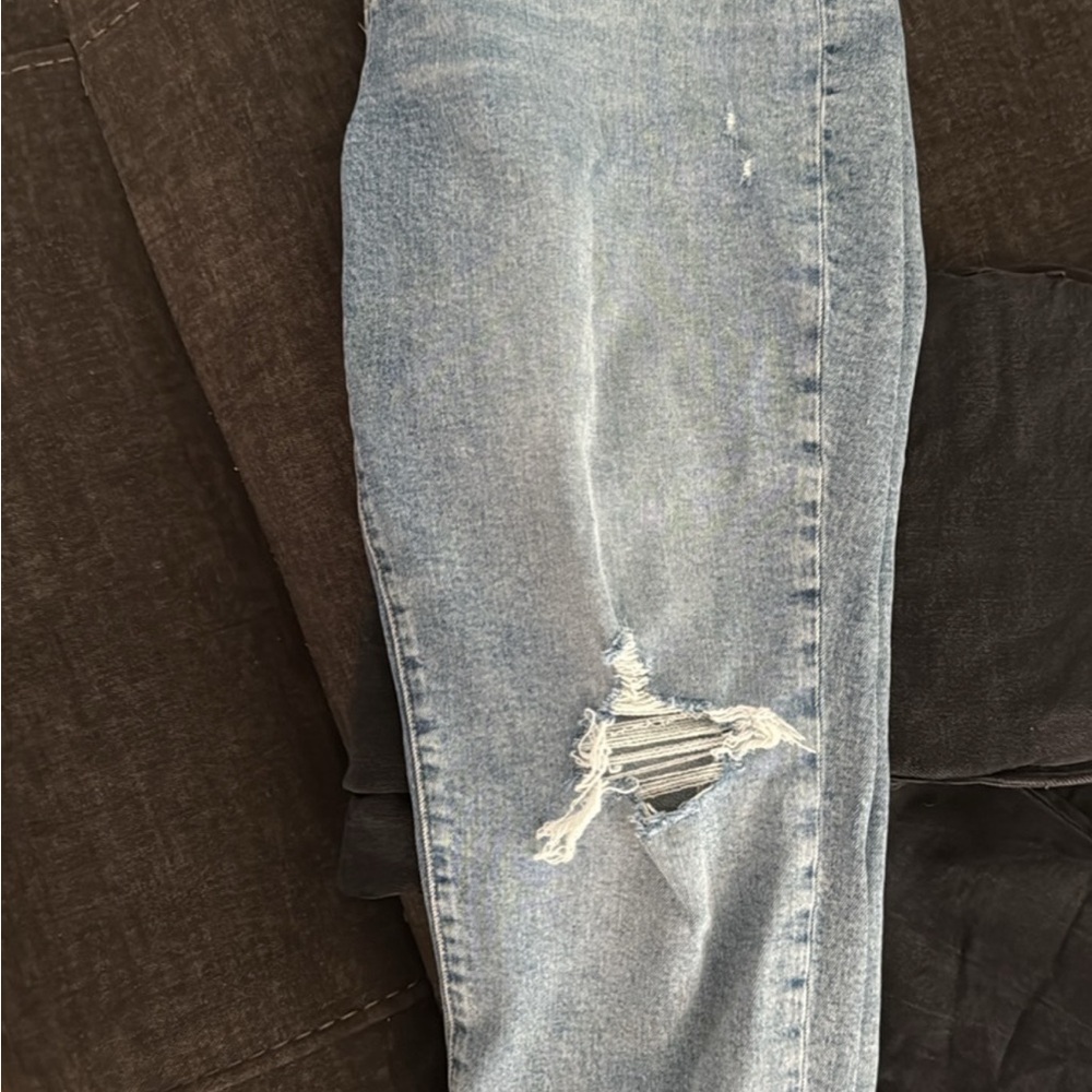 Distressed Light Blue Women's Jeans